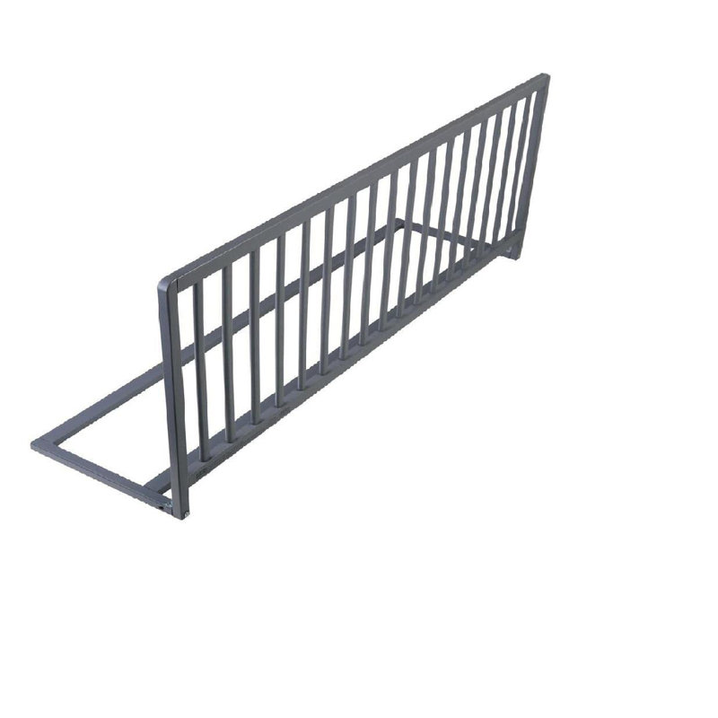  Wooden Bed Guard Narrow, 90cm Wide, Grey