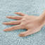 Tapis de bain 100% coton réversible bleu 20 x 30 po 3000 g / m² - doux, lavable à la machine-2110150796