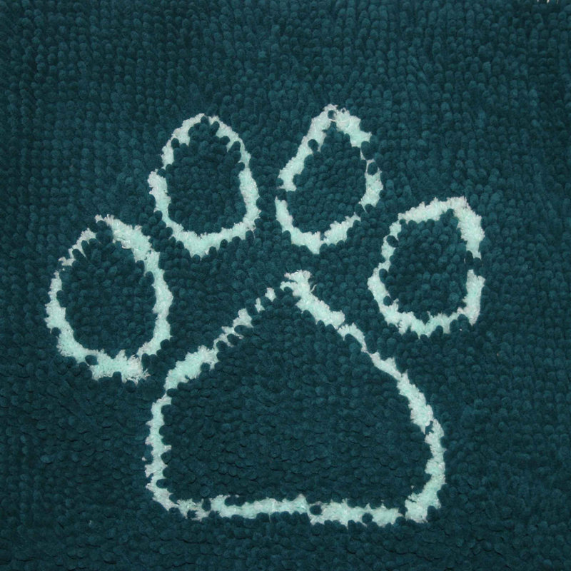 Petit tapis de porte pour chien sale gris brumeux DGS Pet Products 23 po x 16 po x 2 po, Petit (l 16 po x P 23 po x H 2 po)