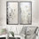 Ensemble de salon gris et blanc Herbal Minimal Harmony - Herbs Wall Art