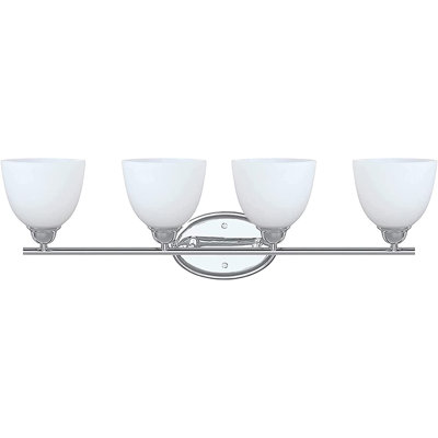 Éclairage pour meuble-lavabo à 4 lumières Muenster