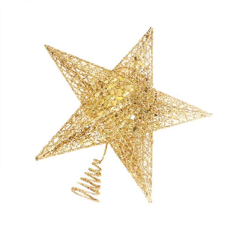 Star Tree Topper, 23cm H x 20cm W, Gold