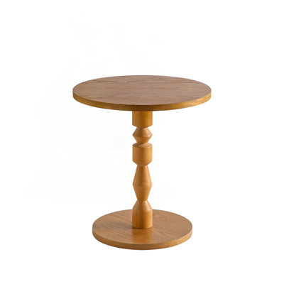 Round Side Table with Spindle Pedestal Leg