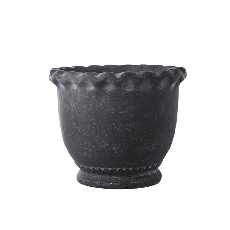Commer Pot Planter, Gray, 6.75" H x 8" W x 8" D