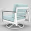 Chaise berçante d'extérieur en métal avec coussin Sunbrella Townsend-976722839-976722842