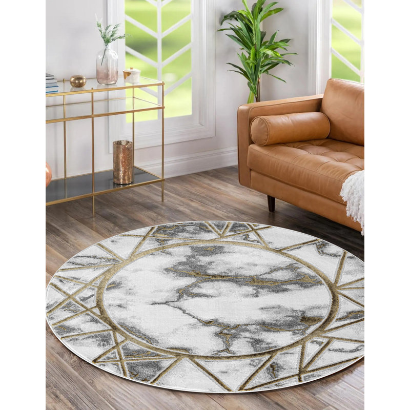 Abstract Area Rug, Rectangle 60 x 220 cm