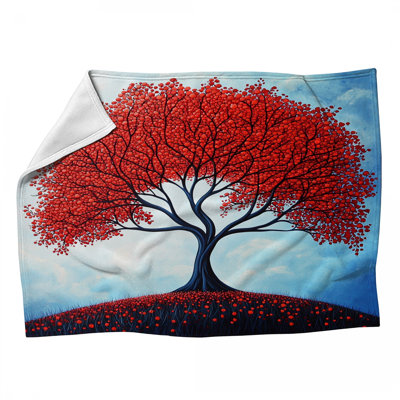 Jeté Tree Fleece - Jetés botaniques pour canapés ou lits