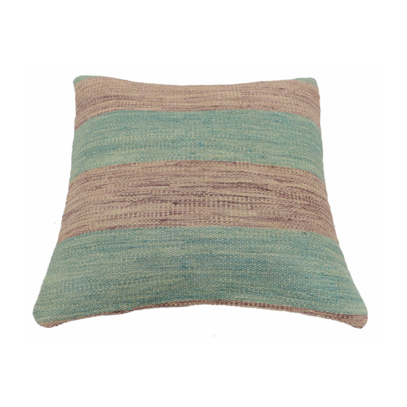 Coussin Kilim moderne tissé à la main Mccarty - 18 po x 19 po
