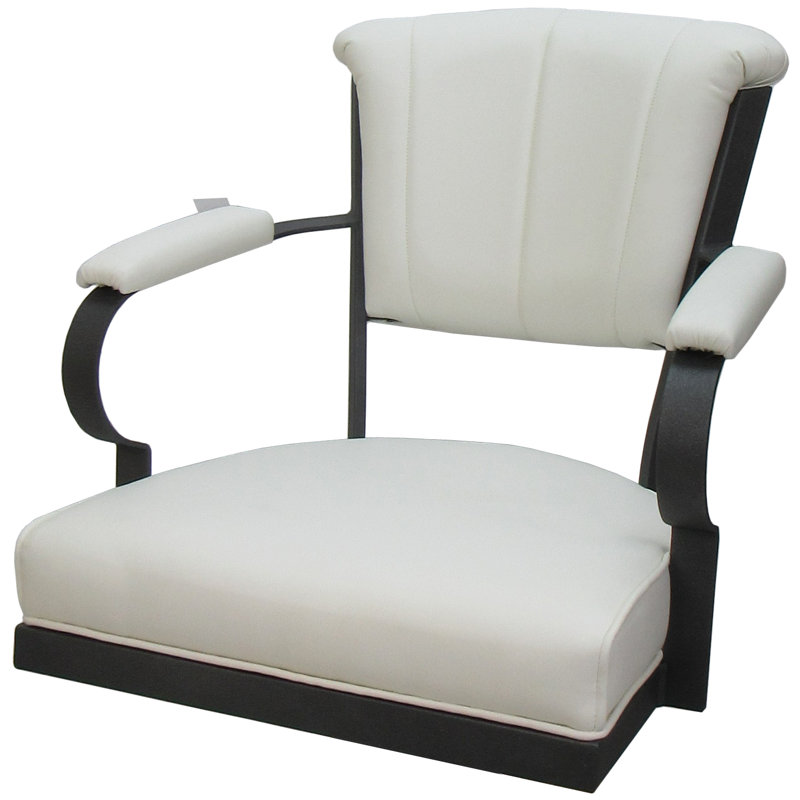 Tabouret très grand Hallah, Blanc / gris