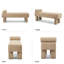 Banc de chambre rembourré 59,4 po Bulwell-2122598090