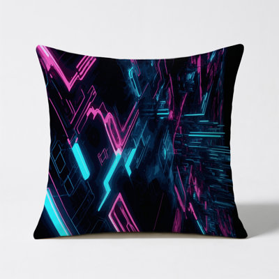 Lumina Fractals Indoor And Outdoor Throw Pillow