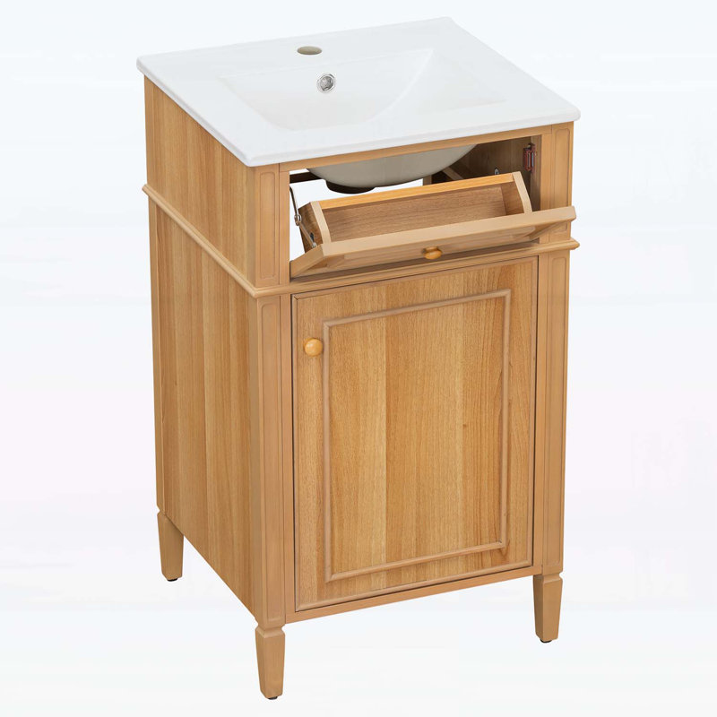 Meuble-lavabo en bois 20 po avec lavabo