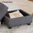 Vevey Corduroy Storage Ottoman-431564177