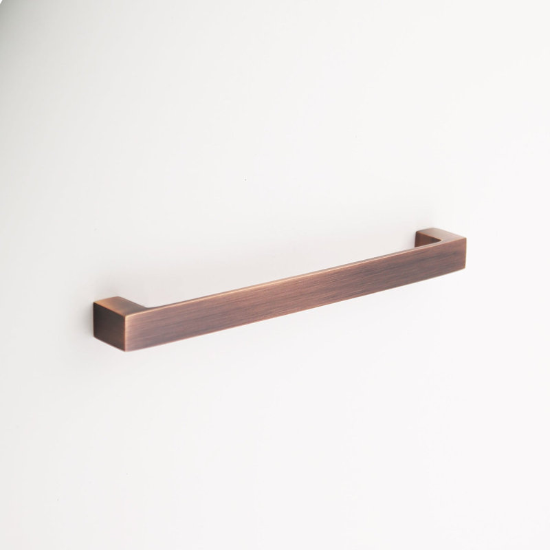 Poignée de tiroir en cuivre massif Madelyn Carter Gabrielle, Cuivre antique, 7 5/8"