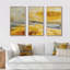 «Sunshine Yellow Flower III», ensemble d'art mural sur toile encadré 3-72043307-72044328