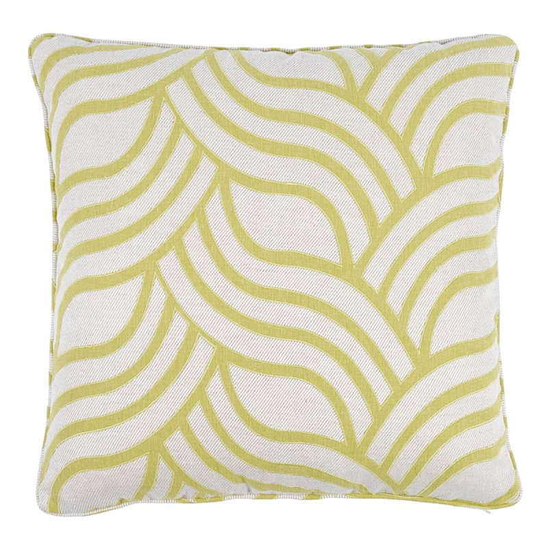 Sangomar Applique Pillow, Citron