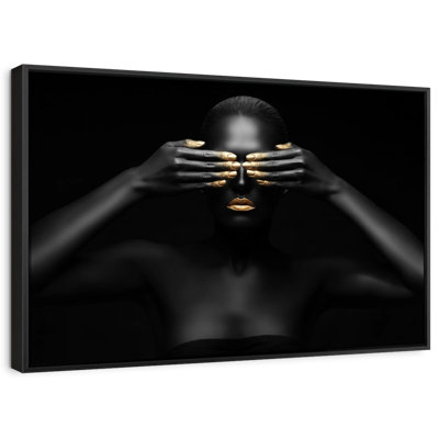 «Black and Gold Beauty Wall Art»