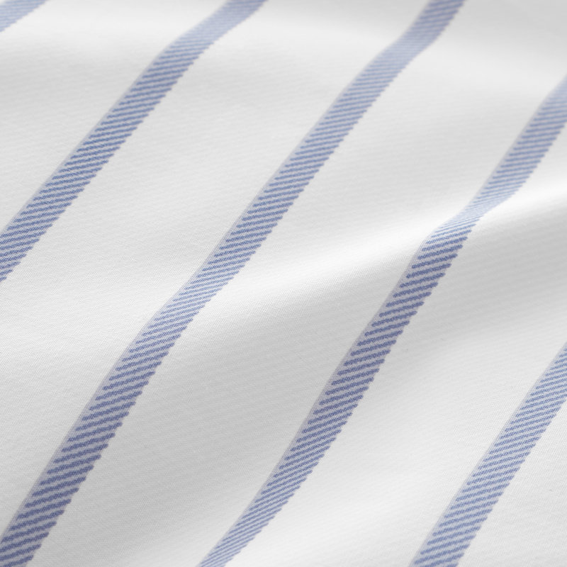 Hampton Stripe 200 Thread Count Cotton Reversible Duvet Cover Set, Super King