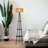 Kahani 66.14'' Farmhouse Boho Rattan Tray Table Floor Lamp with 1 Bulb Included