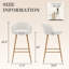 Tabouret de comptoir rembourré avec structure en métal-322211221-322211222