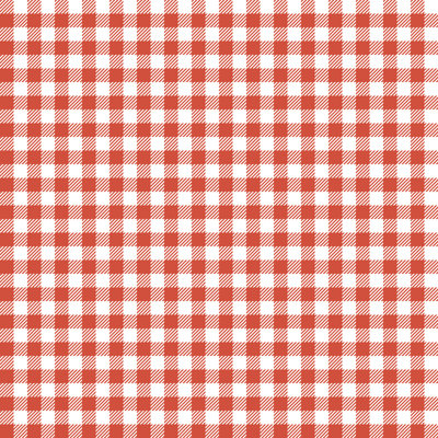 Red Checkered Patterns - Wrapped Canvas Print