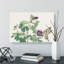 Butterfly on a Purple Flower by Morimoto Toko - Wrapped Canvas-55313611
