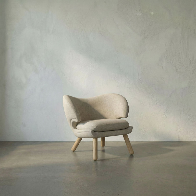 Valerie Barrel Chair, Parchment, Natural