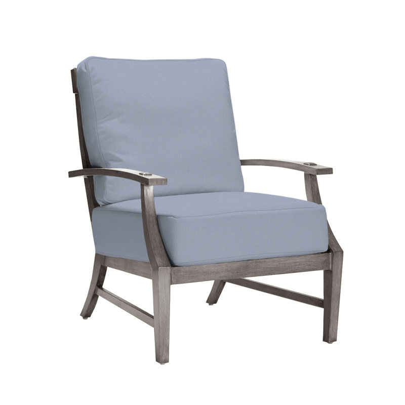 Méridienne Croquet, Pas de soudure, Sunbrella® ‑ Arbor Chambray colombe, Huître
