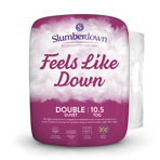 Slumberdown Feels Like Down 10.5 Tog All Year Round Embossed Cover Machine Washable Duvet