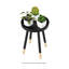 Table d'appoint moderne avec plateau, noir-1041369854