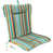 Teal/Yellow/Red Striped