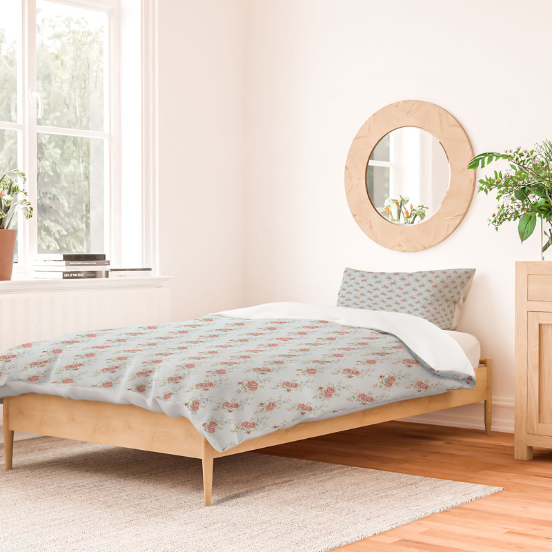 Ensemble de housse de couette Evanjelina & Co, Housse de couette simple + 1 taie décorative