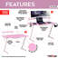 Bureau d'ordinateur de jeu Sport TS-200