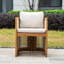 MIMO Outdoor Single Solid Wood Dining Chair
