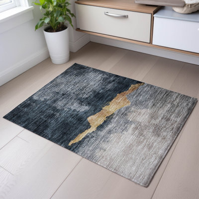Premium Machine Washable Ducote AMF1069 Modern Rug