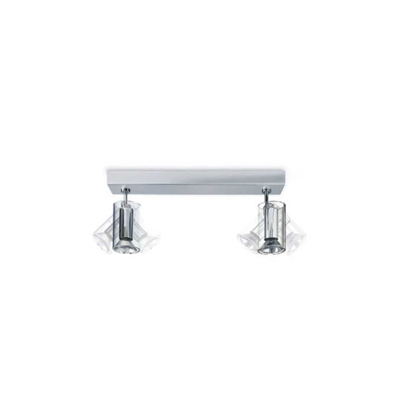 Tu-B 2 - Light 23.25" Unique/Statement Geometric Semi Flush Mount