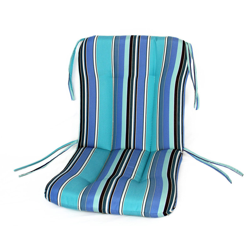 Sunbrella Outdoor 3'' Seat / Back Cushion, Dolce Oasis Stripe Sunbrella®