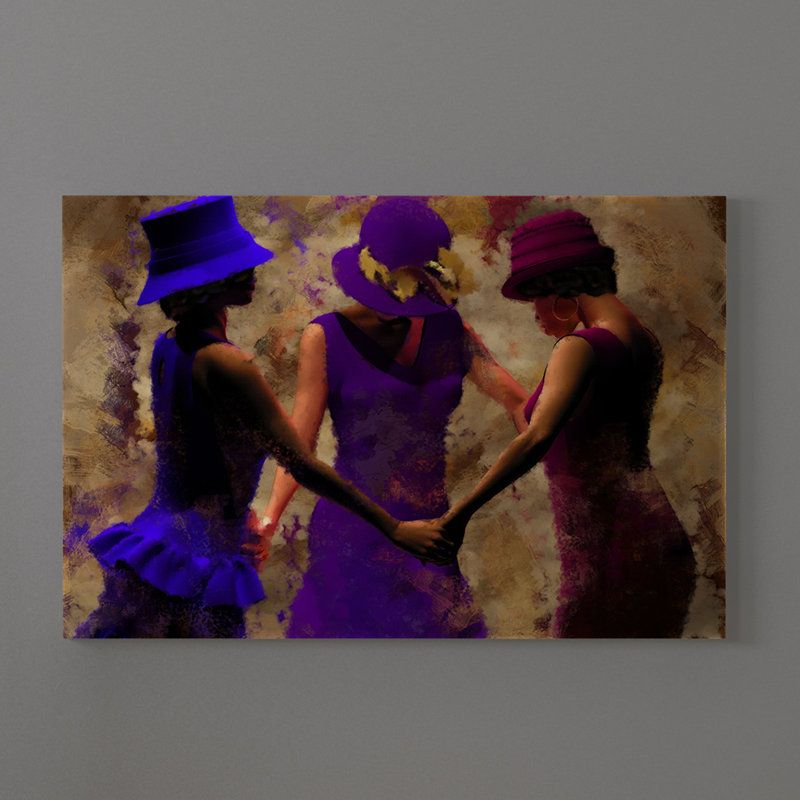 Reproduction d'art graphique sur toile «Gathered in My Name 4 Traditional African American», H 20 po x l 30 po x P 1,5 po