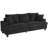 87"Solid Wood Leg Corduroy 3-Person Sofa with 2 Pillows-1199852019