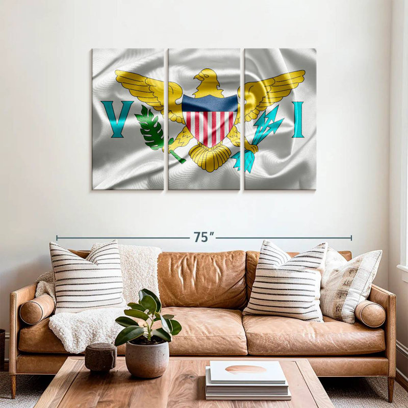 Borges Virgin Islands American Flag, 36" H x 57" W
