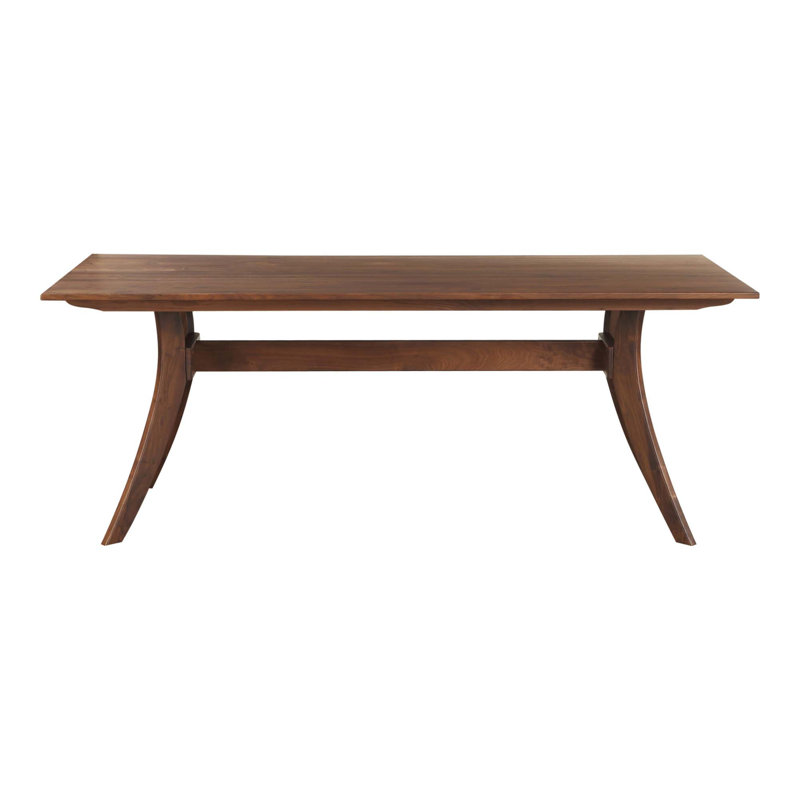Solid Walnut Dining Table with Slim Rectangular Design