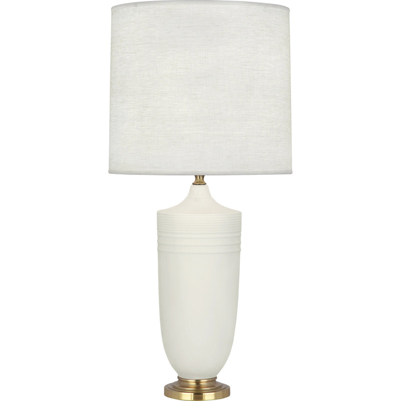 Hadrian Adjustable Table Lamp, Matte Lily/Modern Brass
