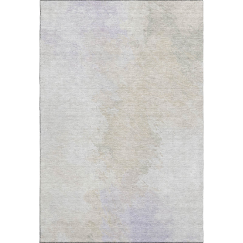 Premium Machine Washable Slesnick AMF1675 Abstract Rug, Rectangle 10' x 14'