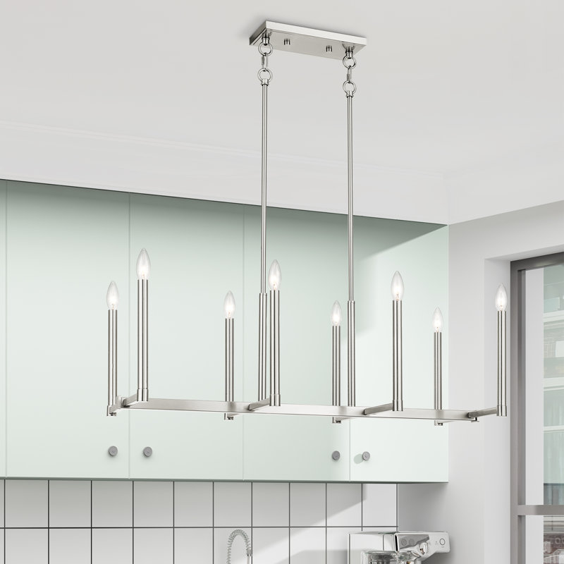Braddock 8 - Light Pendant, Brushed Nickel