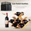 8 Bottle Solid Wood Tabletop Wine Bottle Rack in Natural