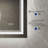 Frameless Rectangle Front & Backlit LED Bathroom Vanity Mirror with Dual LED Lighting, Dimmable 3-Color, Anti-Fog-609974583