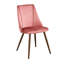 Chaise d'appoint rembourrée en velours Shiley