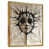 Toile avec cadre flottant or