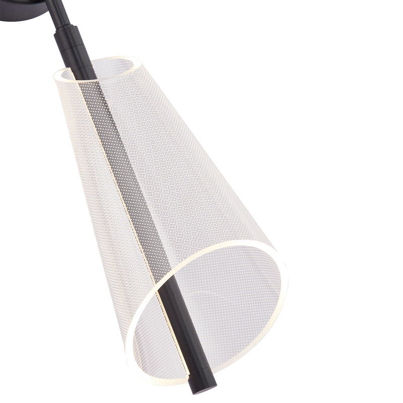 Mulberry 2 - Light LED Wallchiere, Black/Light Guide