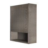 Kubista Surface Mount Framed 1 Door Medicine Cabinet with 2 Adjustable Shelves